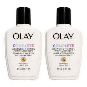 Olay - Complete Lightweight Lotion SPF 15 (6 oz) - 2 Pack Sunscreen